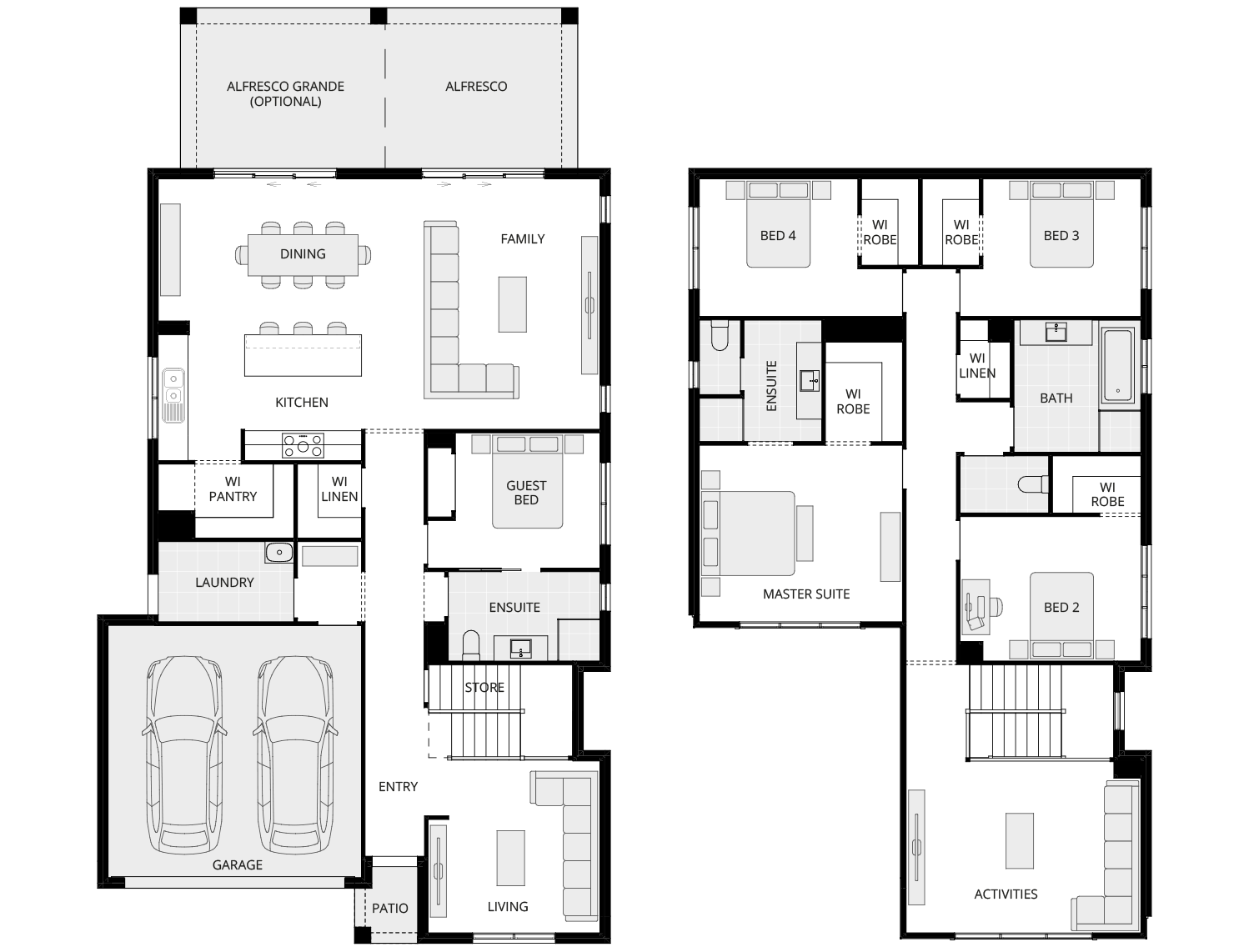two storey floorplan discovery ventura one floorplan rhs