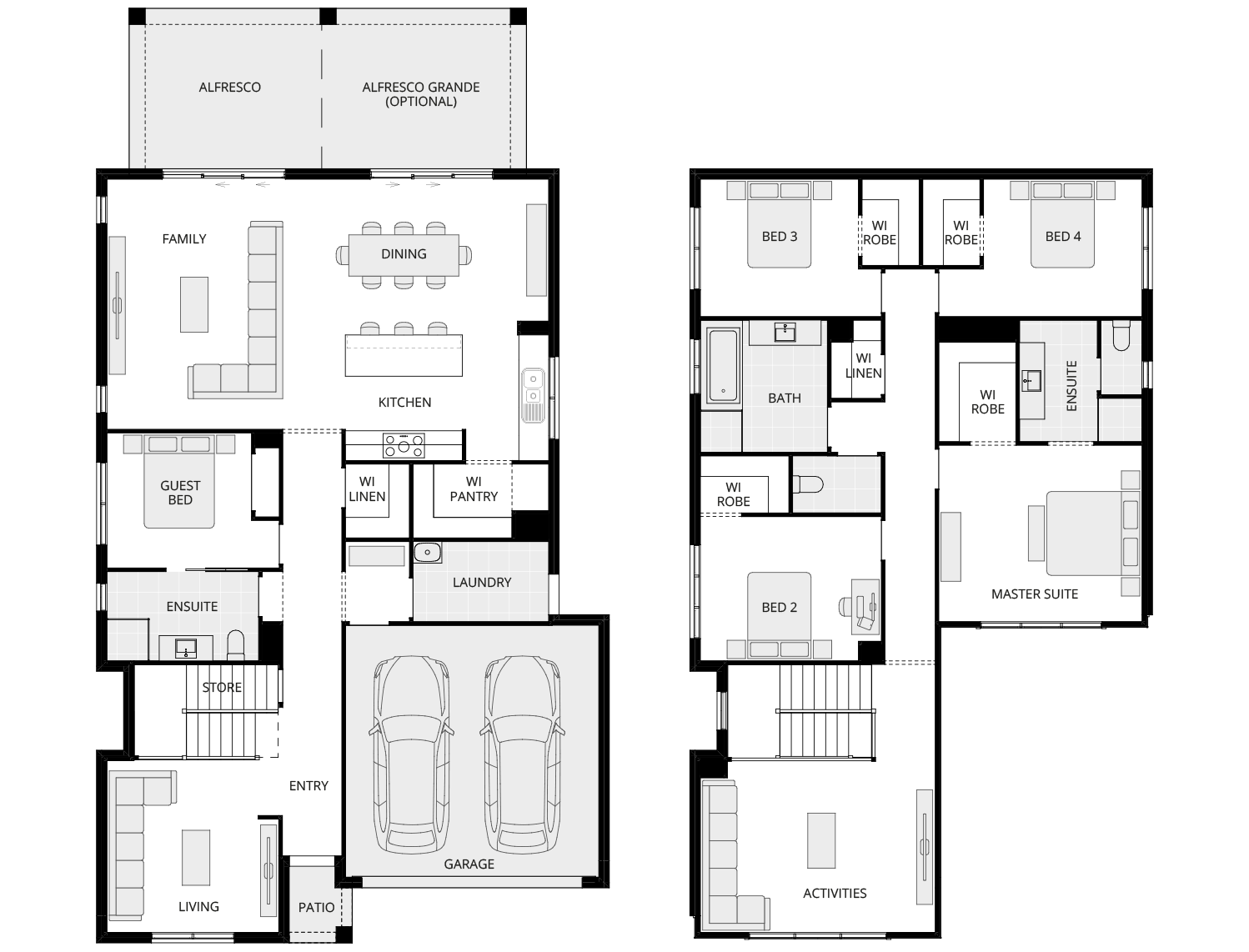 two storey floorplan discovery ventura one floorplan rhs