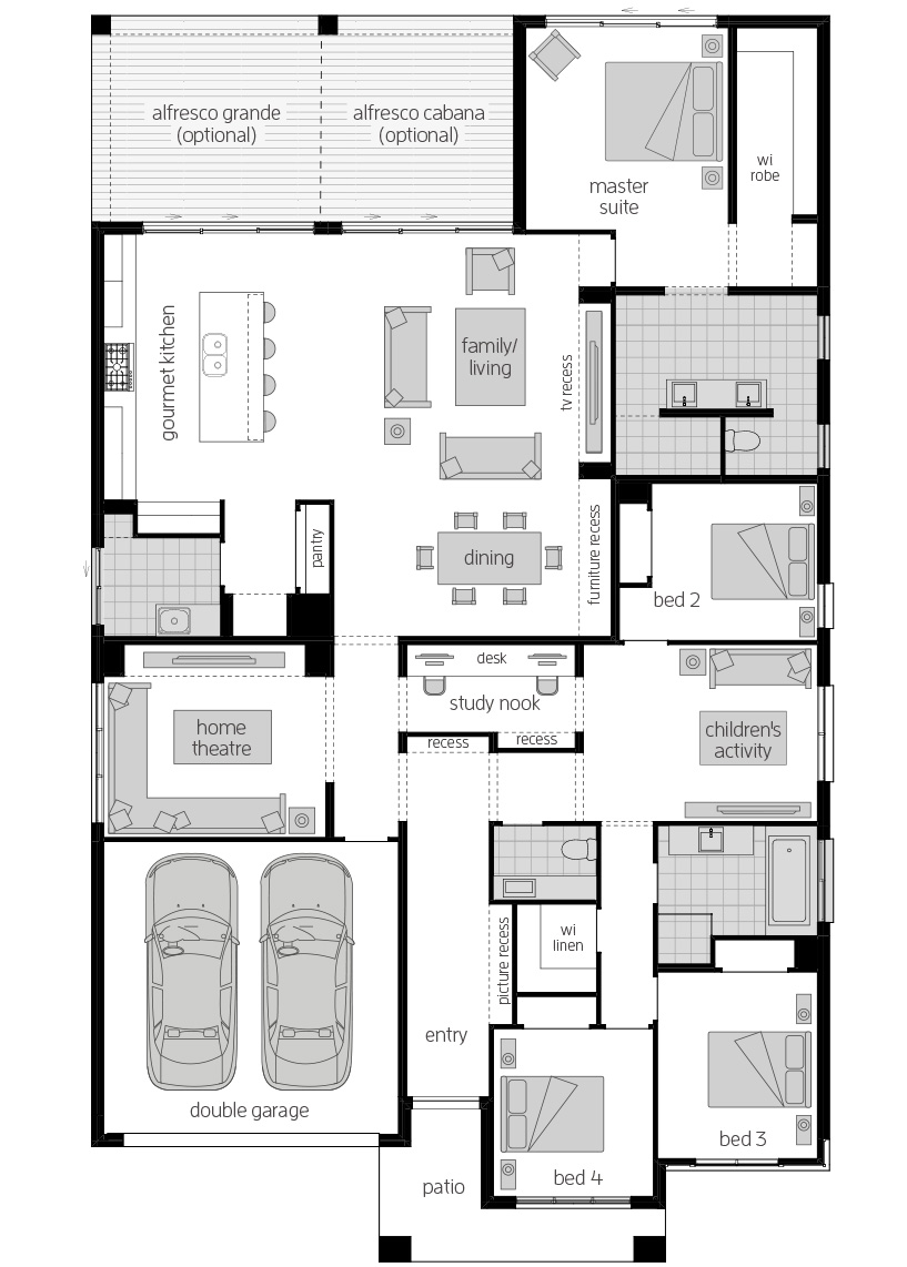 Architectural New Home Designs - Miami Encore Floorplan