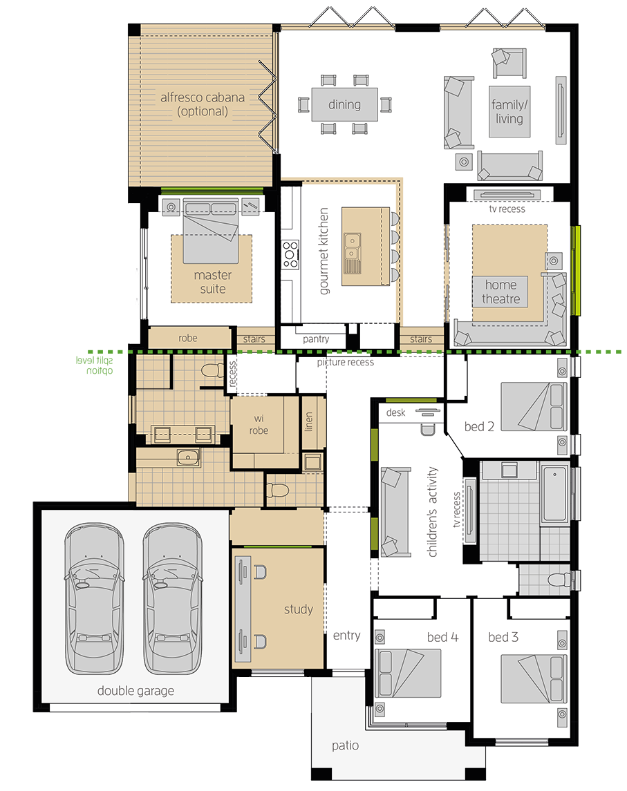 Milano 15 Four Upgrade floorplan lhs Milano 15 Four Upgrade floorplan lhs