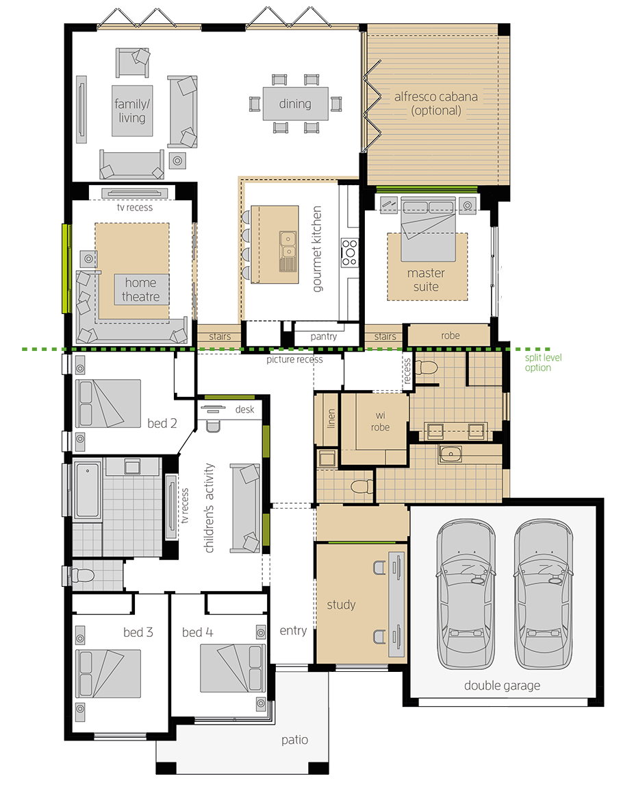 Milano 15 Four Upgrade floorplan lhs Milano 15 Four Upgrade floorplan lhs