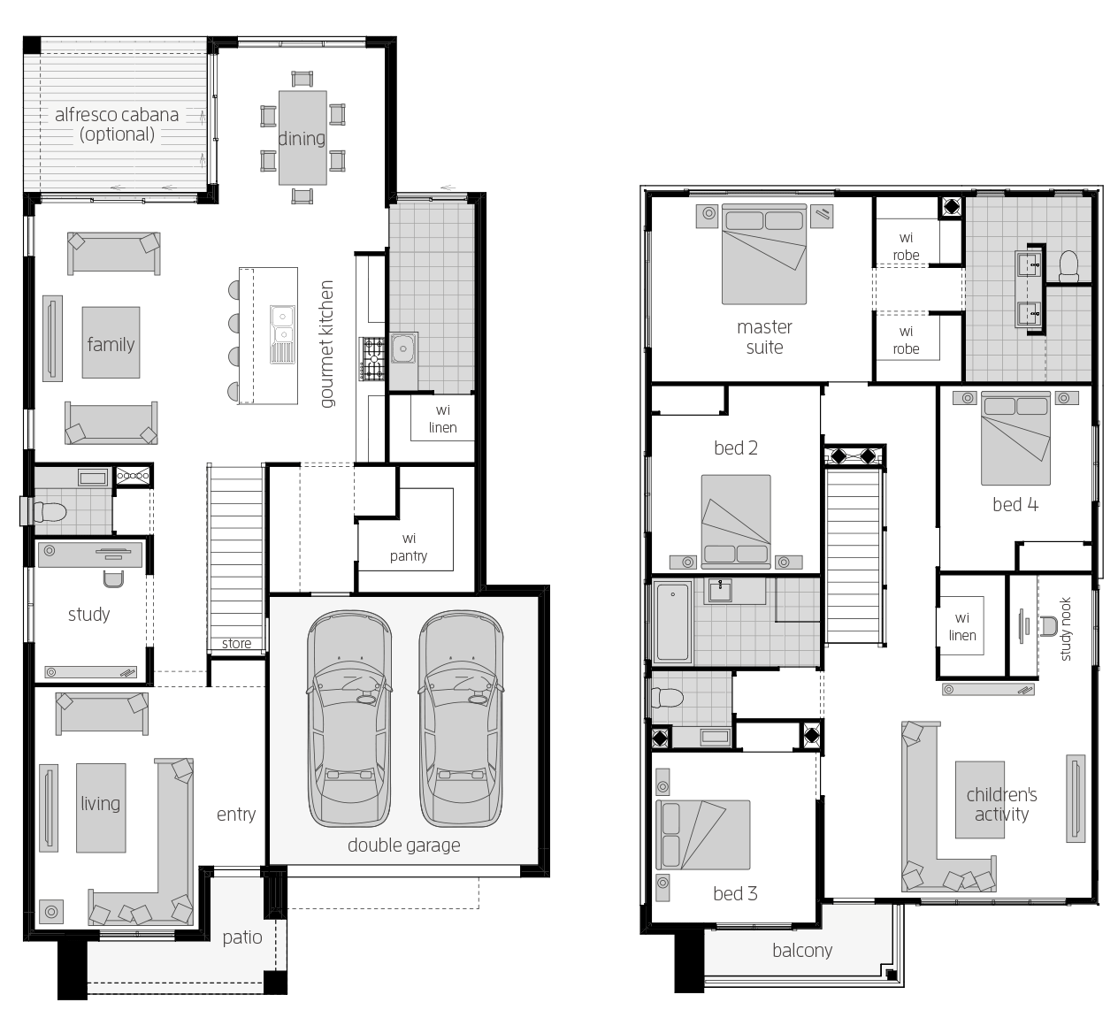 Saxonvale 33 Two- Two Storey Floor Plan Saxonvale 33 Two- Two Storey Floor Plan- McDonald Jones