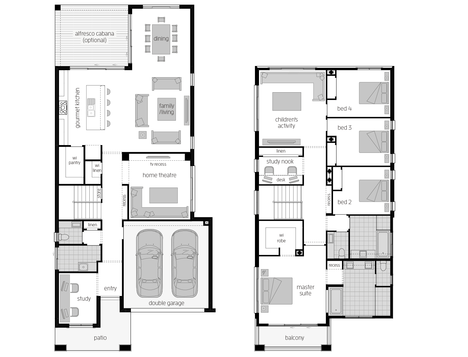 St. Clair 37 One- Two Storey Floor Plan- McDonald Jones