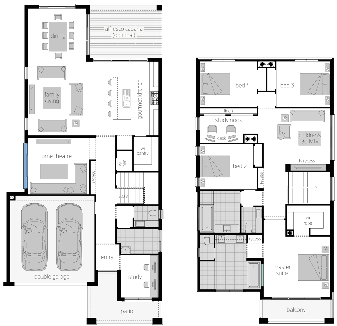 St Clair 34 One- Two Storey Floor Plan- McDonald Jones St Clair 34 One- Two Storey Floor Plan- McDonald Jones