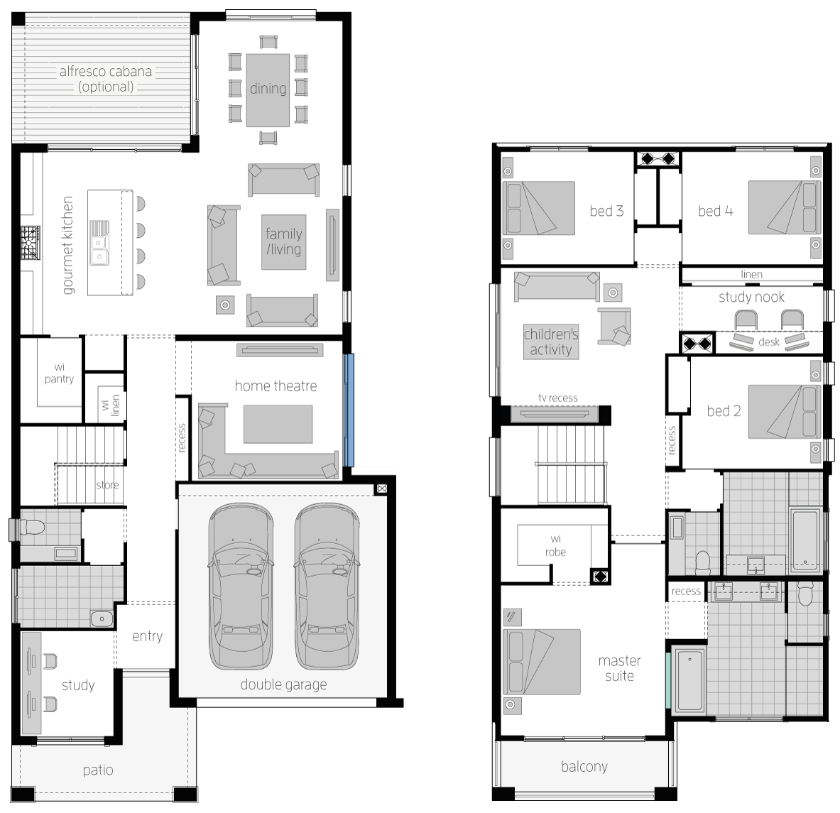 St Clair 34 One- Two Storey Floor Plan- McDonald Jones St Clair 34 One- Two Storey Floor Plan- McDonald Jones