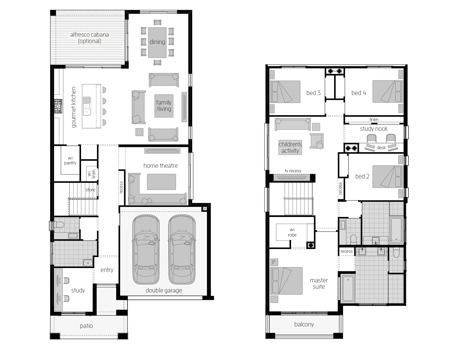 St. Clair 34 One- Two Storey Floor Plan- McDonald Jones