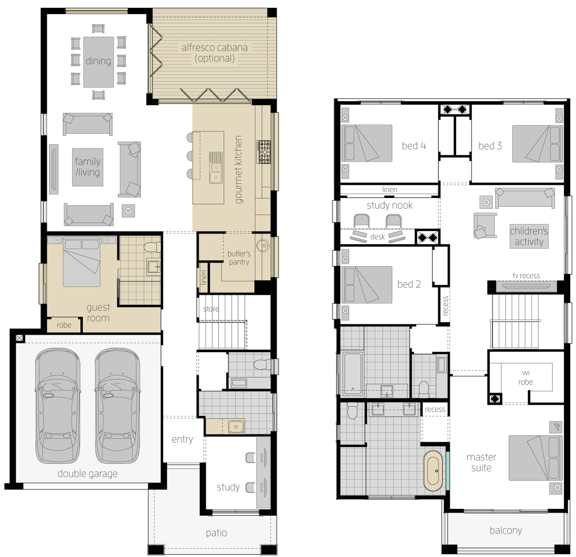 St Clair 34 One- Two Storey Floor Plan Upgrade- McDonald Jones St Clair 34 One- Two Storey Floor Plan Upgrade- McDonald Jones