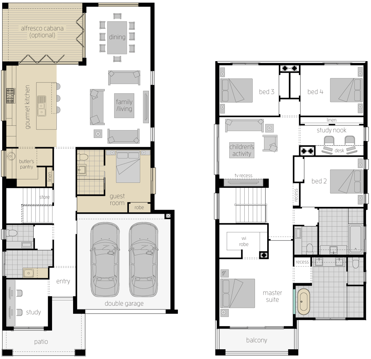 St Clair 34 One- Two Storey Floor Plan Upgrade- McDonald Jones St Clair 34 One- Two Storey Floor Plan Upgrade- McDonald Jones