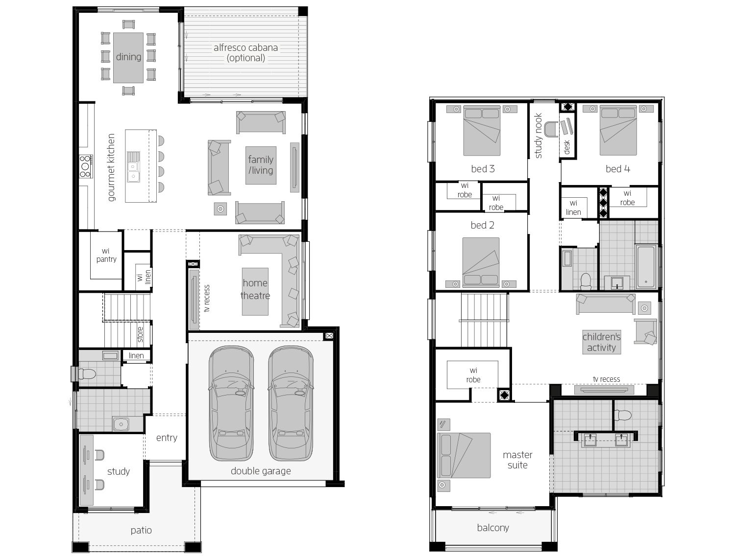 St. Clair 34 Two- Two Storey Floor Plan- McDonald Jones