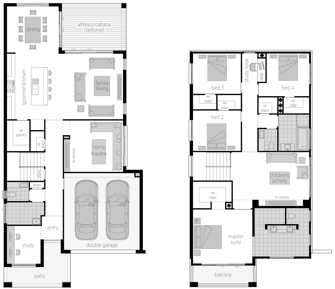 St. Clair 34 Two- Two Storey Floor Plan- McDonald Jones St. Clair 34 Two- Two Storey Floor Plan- McDonald Jones