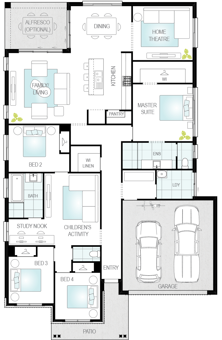 Toledo floorplan lhs