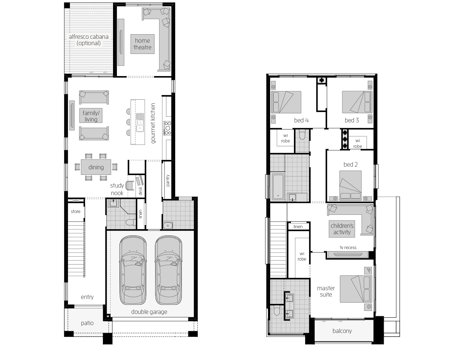 Whistler 30- Two Storey Floor Plan- McDonald Jones