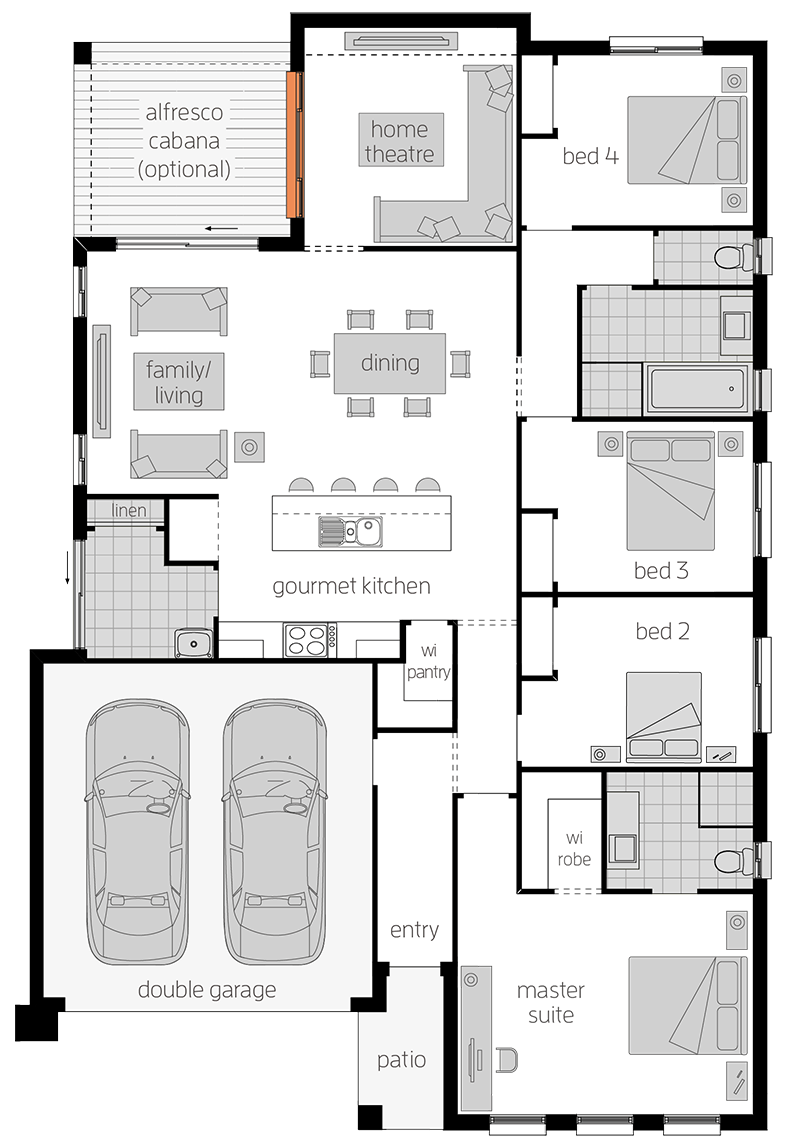 Manhattan Two Manhattan Two - Single Storey Floor Plan - McDonald Jones