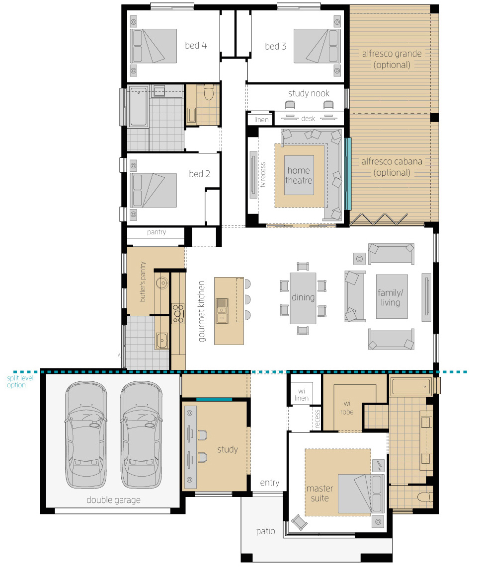 Floor Plan - Broadbeach 16 Updates - McDonald Jones Homes Floor Plan - Broadbeach 16 Updates - McDonald Jones Homes