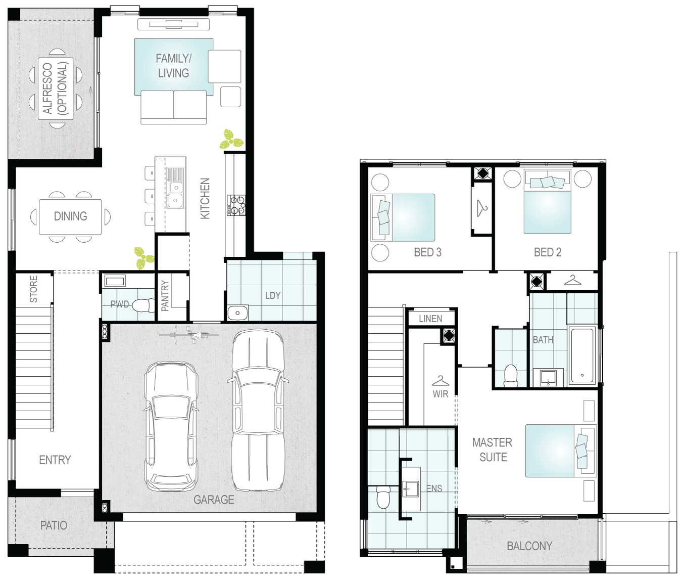 Archerfield- Two Storey Floor Plan- McDonald Jones Archerfield- Two Storey Floor Plan- McDonald Jones