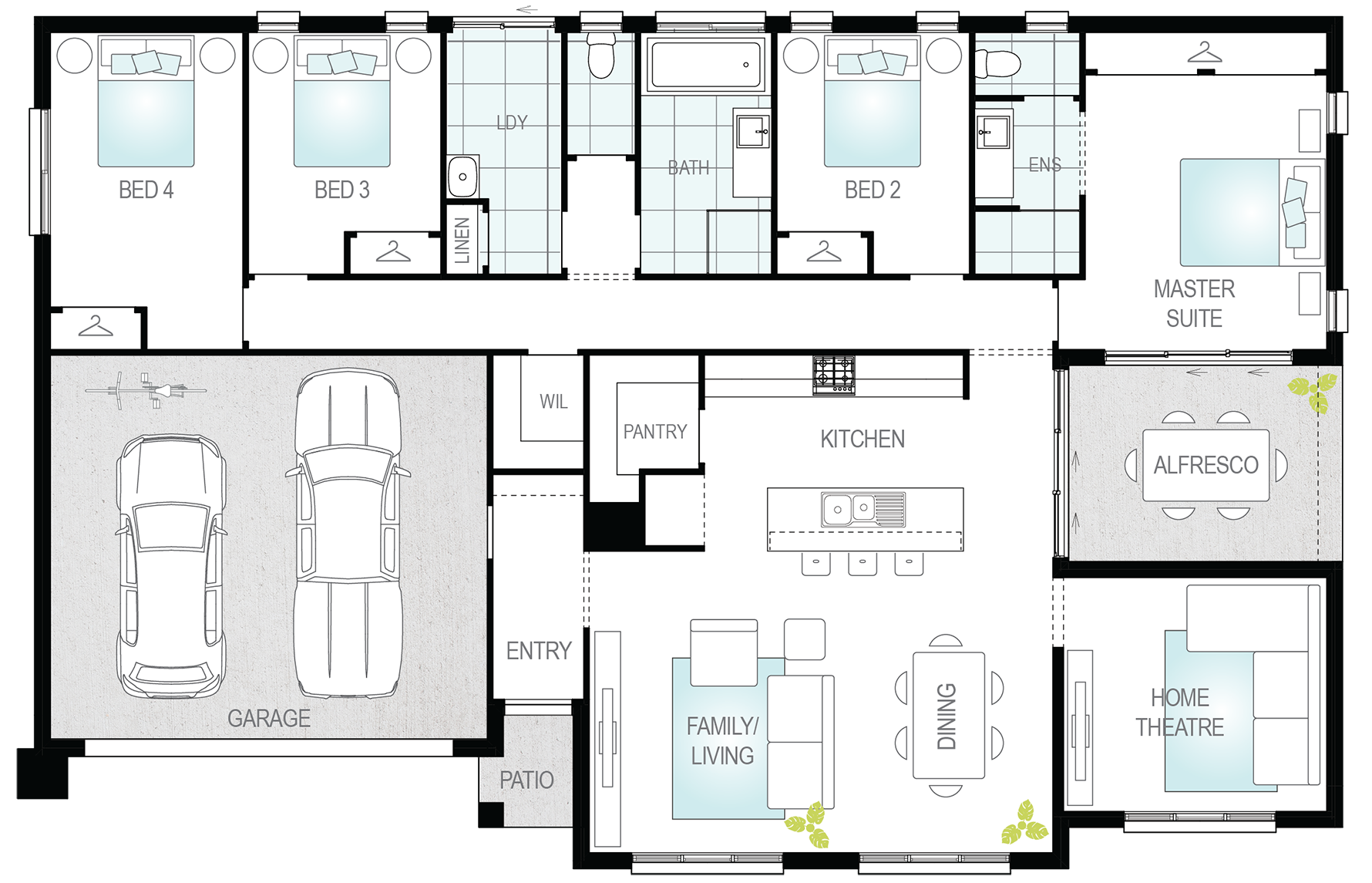 Architectural New Home Designs - Esprit Floor Plans