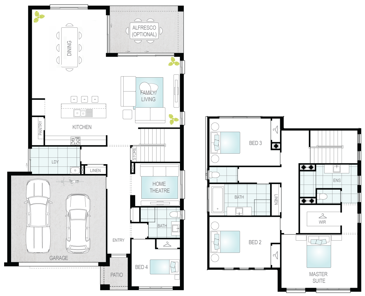 Architectural New Home Designs - Monza Floor Plans