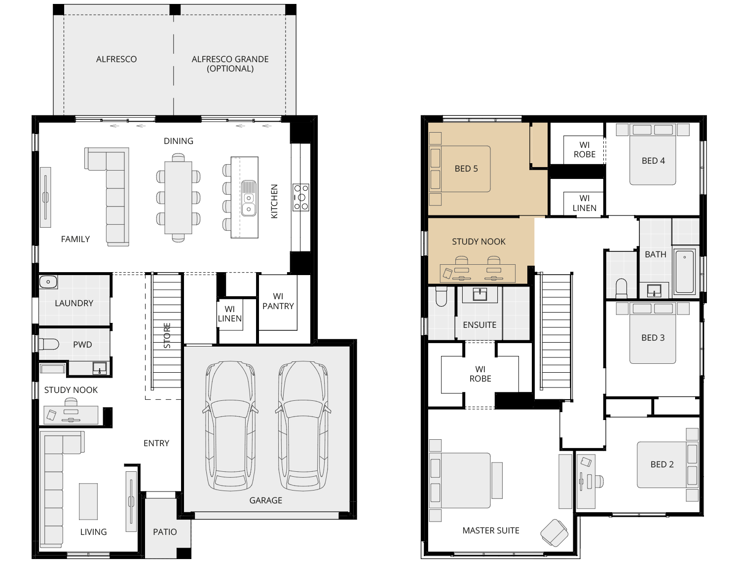 Enzo One - Essence option floorplan fifth bedroom ilo activities rhs two storey home design essence enzo one option floorplan fifth bedroom ilo activities rhs