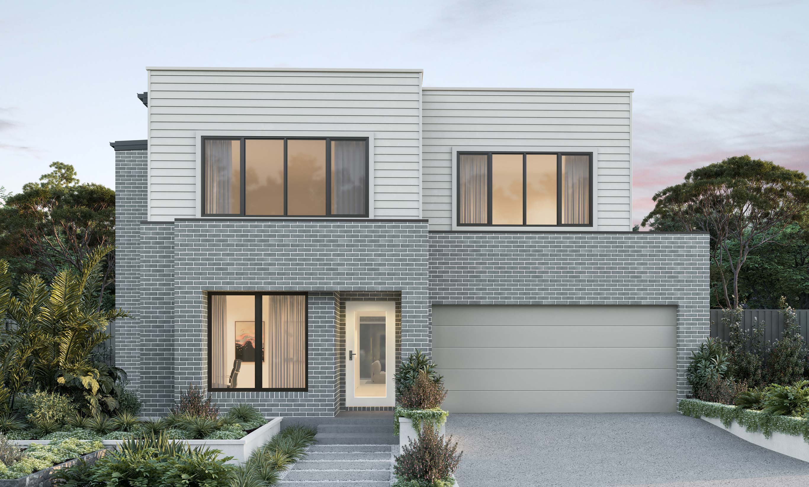 Amaya - Urban Facade two storey home design everyday amaya urban facade