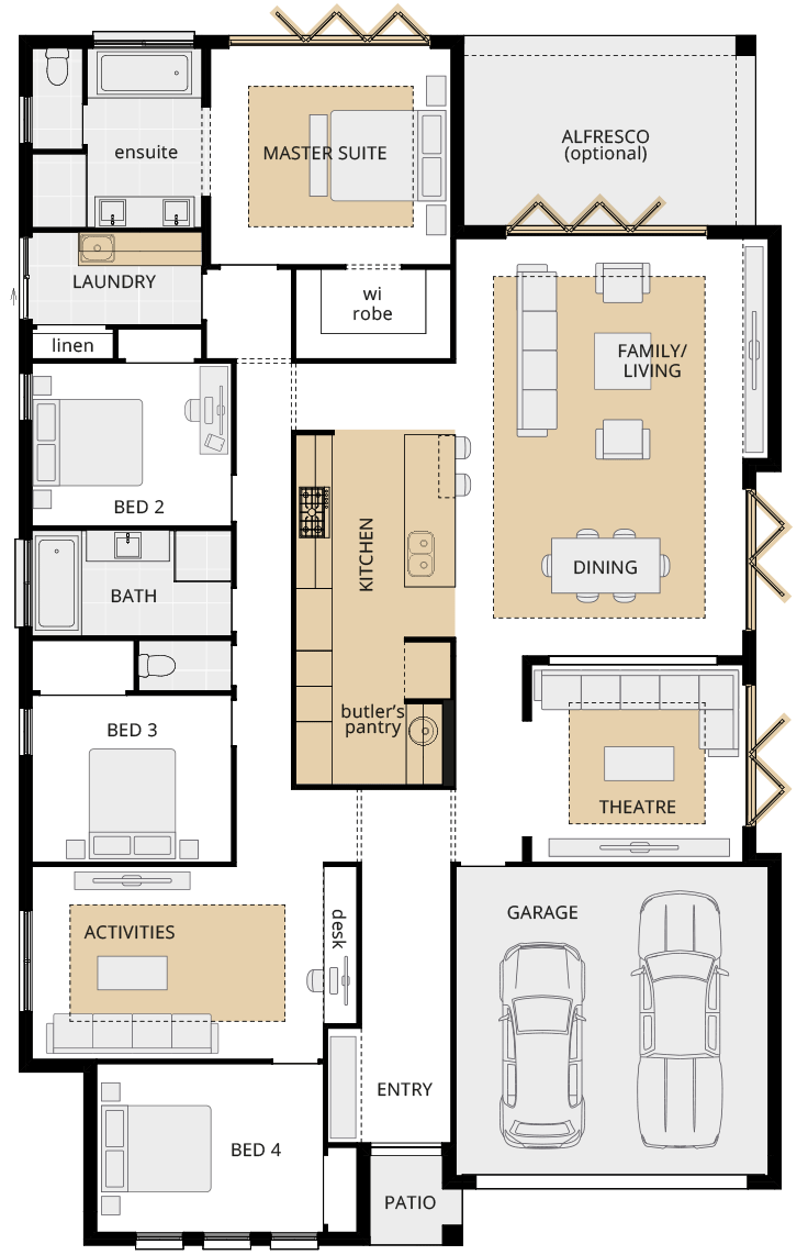 Beachmere Encore Stuart Everitt upgrade floorplan lhs Beachmere Encore Stuart Everitt upgrade floorplan lhs