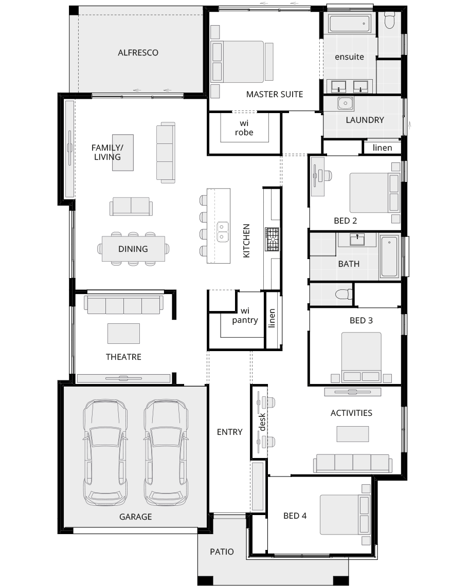 Beachmere Luxury Four Bedroom Single Storey Home NSW McDonald
