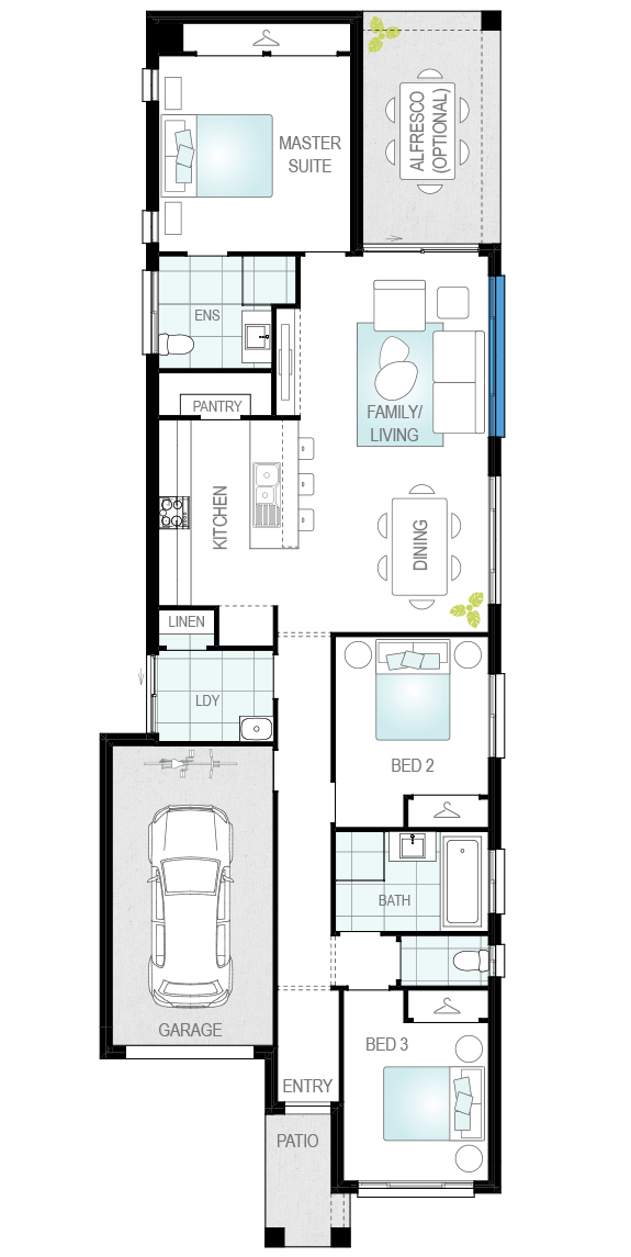 Architectural New Home Designs - Benaco Floor Plan 