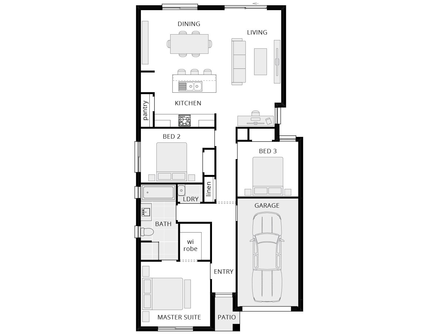 first home buyer floorplan callala standard rhs