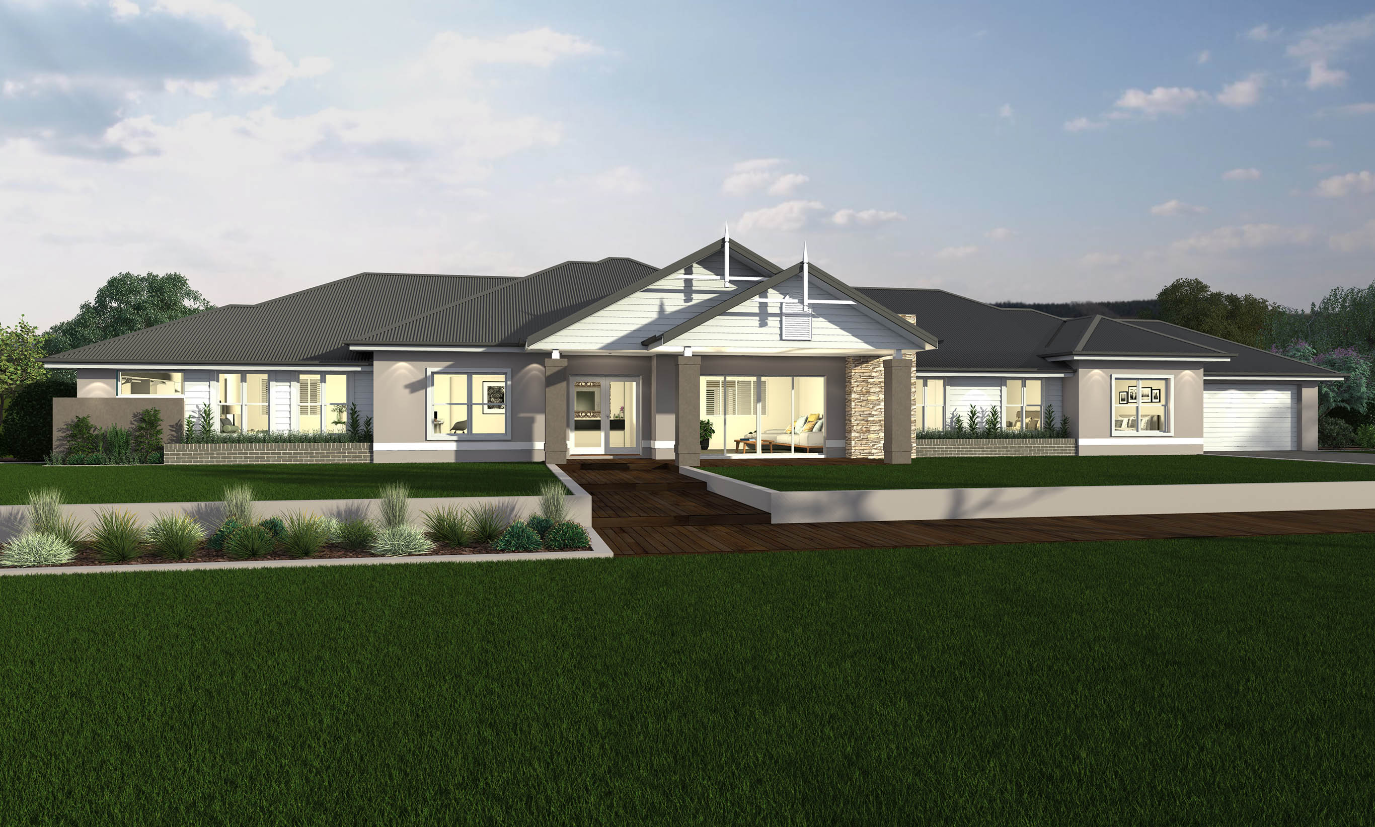 Country Manor Facade. Country Manor Facade - Hermitage - McDonald Jones Homes