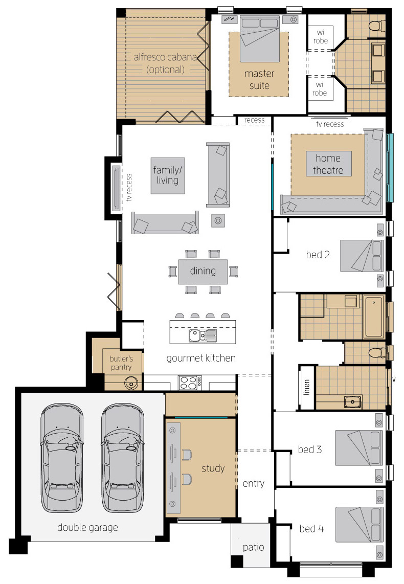 Floor Plan - Bordeaux Executive Elite - McDonald Jones Floor Plan - Bordeaux Executive Elite - McDonald Jones