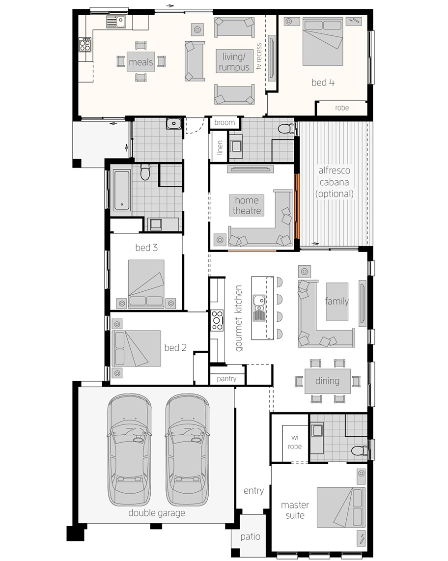 Granny flat design Dual Living House Plans McDonald