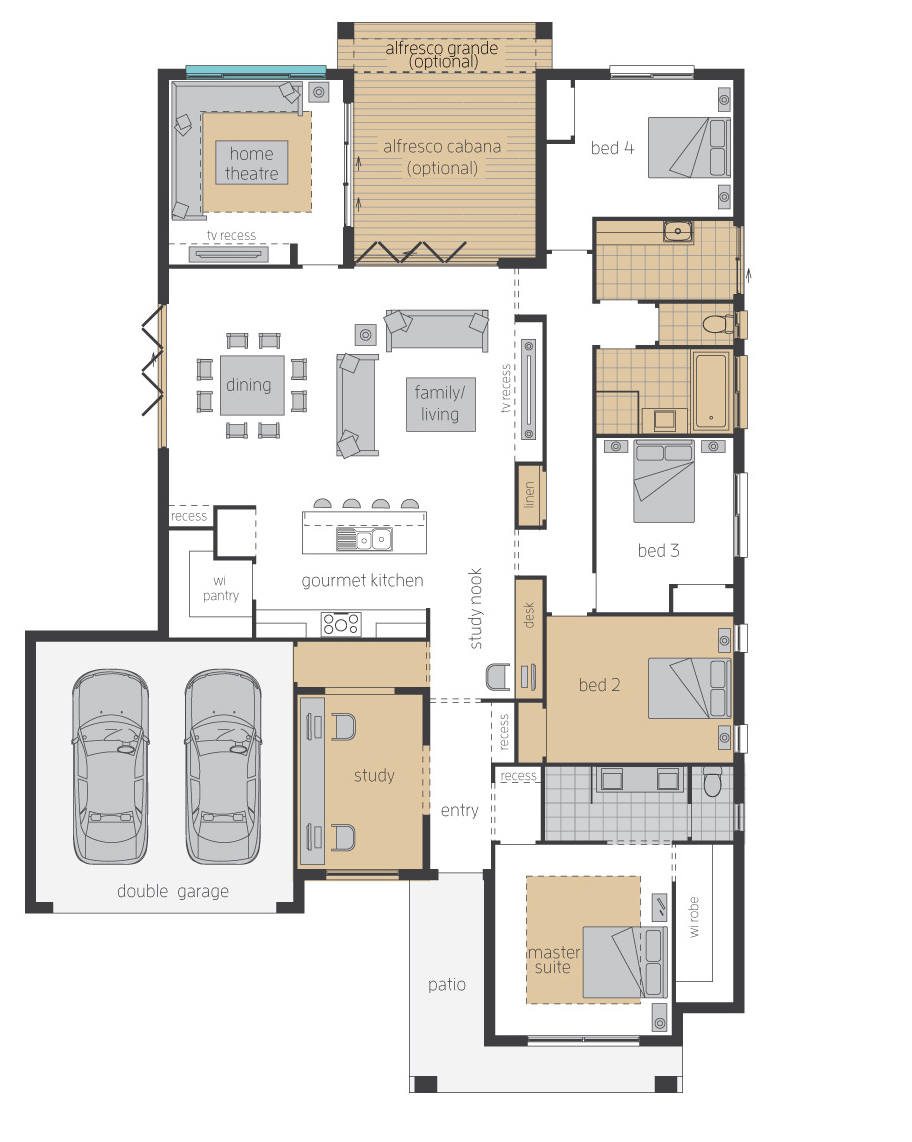 Floor Plan - Essington One - Upgrade - McDonald Jones Floor Plan - Essington One - Upgrade - McDonald Jones
