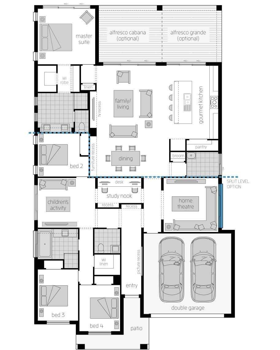 Floor Plan - Miami 16 Floor Plan - Miami 16 Executive Luxury Home - McDonald Jones