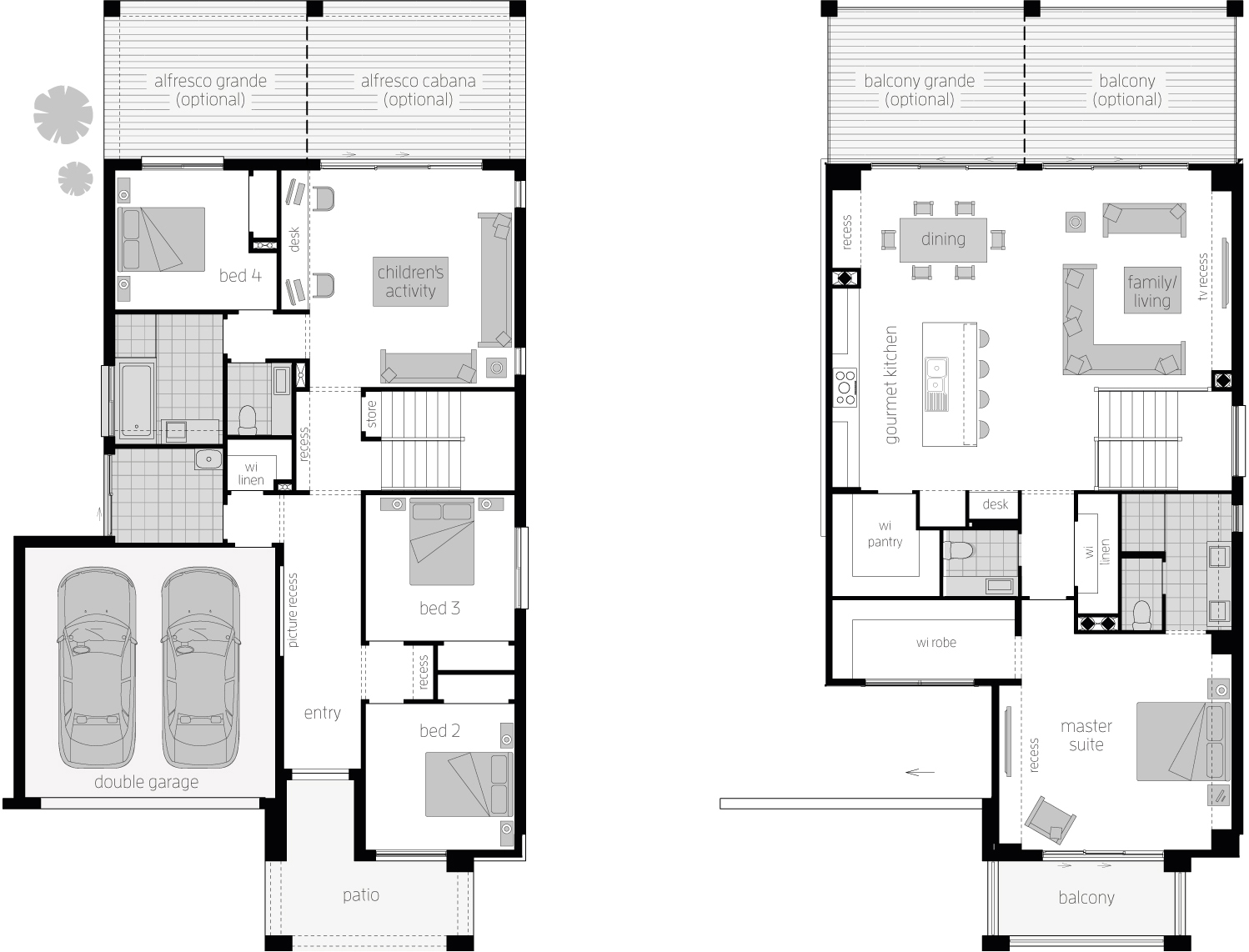 Floor Plan - Massena 30 Upside Down Two Storey Home - McDonald Jones