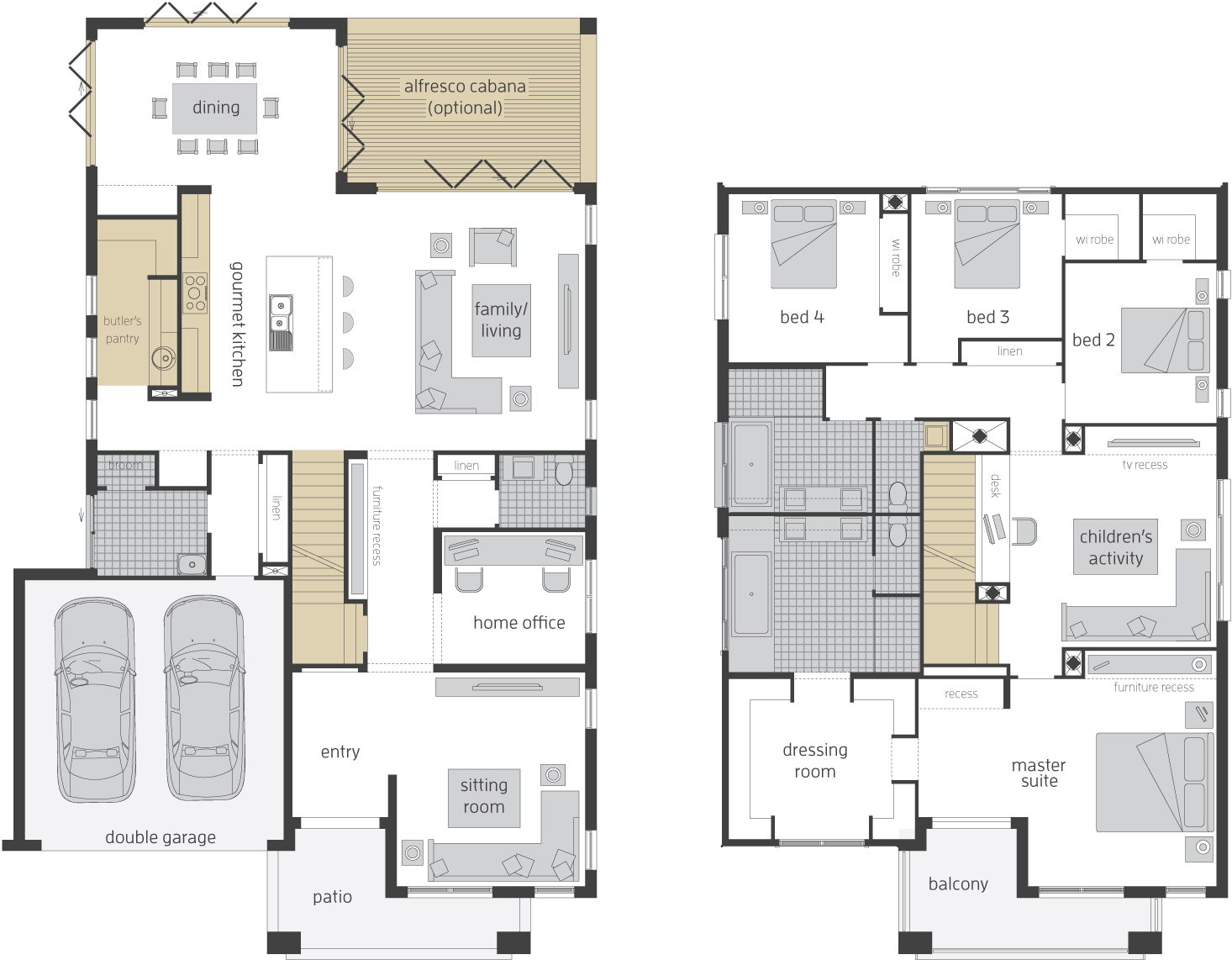 Floor Plan - Tallavera 40 Floor Plan - Tallavera 40 Double Storey Home - McDonald Jones