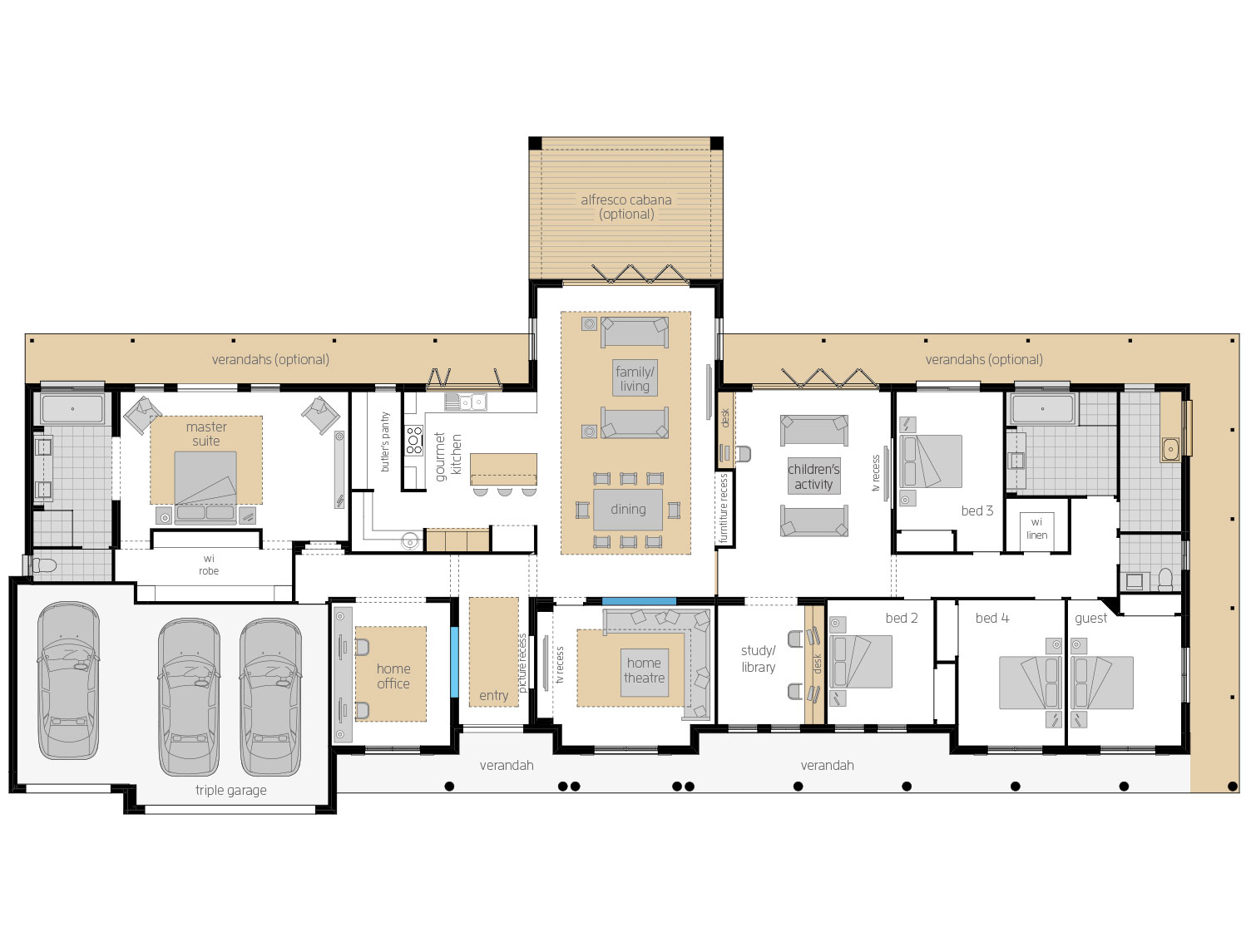 Bronte Acreage Homes Designs Mcdonald Jones Homes