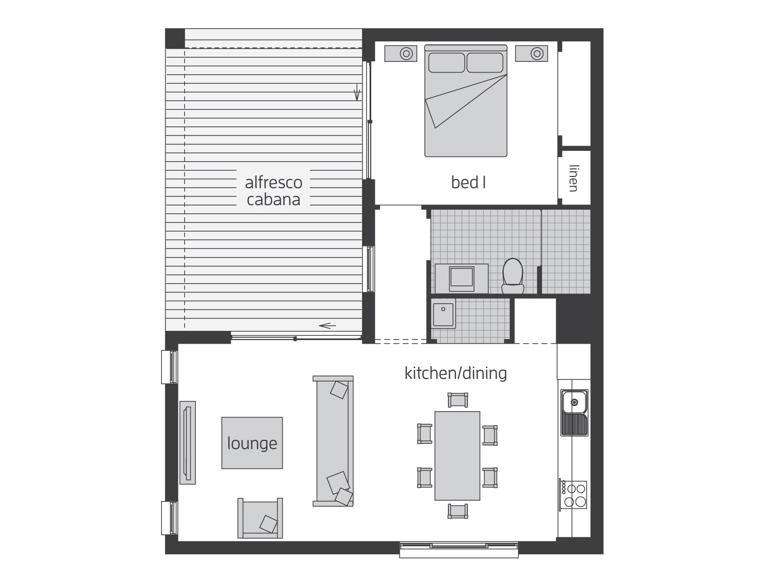 Floor Plan - Granny Flat 8 Floor Plan - Granny Flat 8 - McDonald Jones
