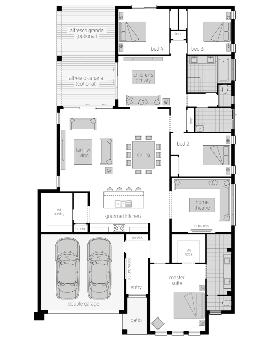 Floor Plan - Chancellor Home Design - Canberra - McDonald Jones