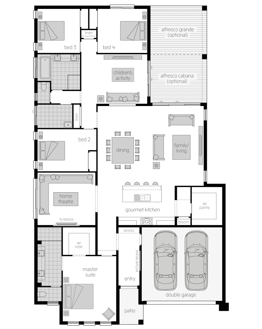 Floor Plan - Chancellor Home Design - Canberra - McDonald Jones