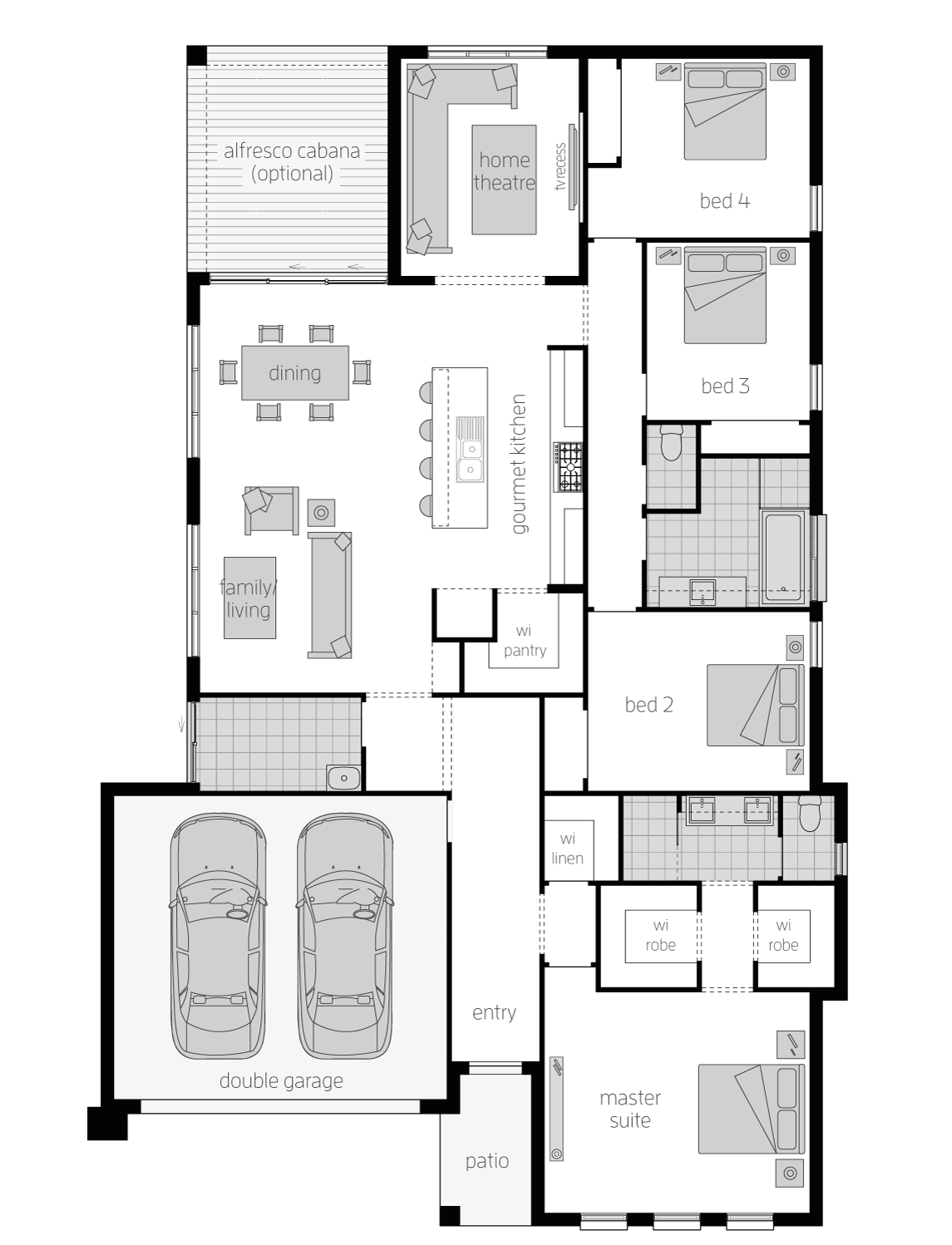 Cullen- Single Storey Floor Plan - McDonald Jones Cullen- Single Storey Floor Plan - McDonald Jones
