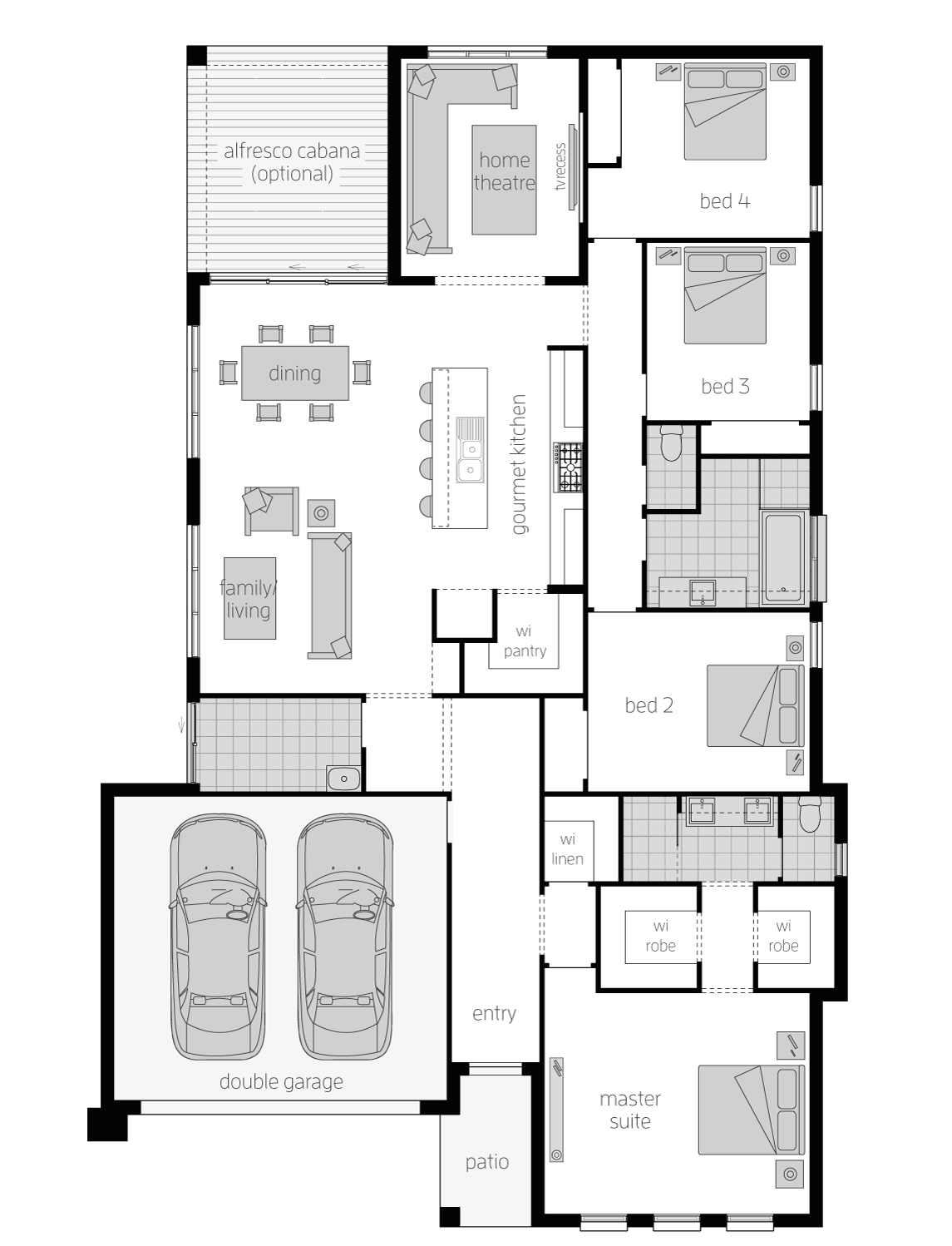 Cullen- Single Storey Floor Plan - McDonald Jones