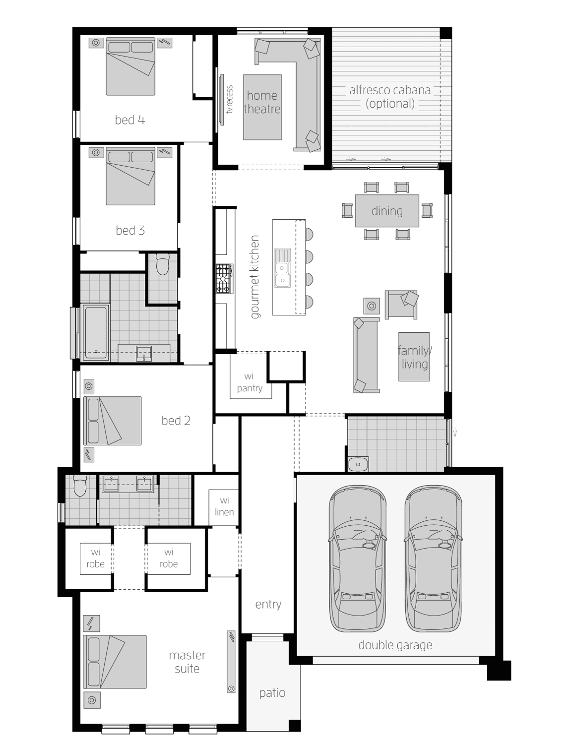 Cullen- Single Storey Floor Plan - McDonald Jones