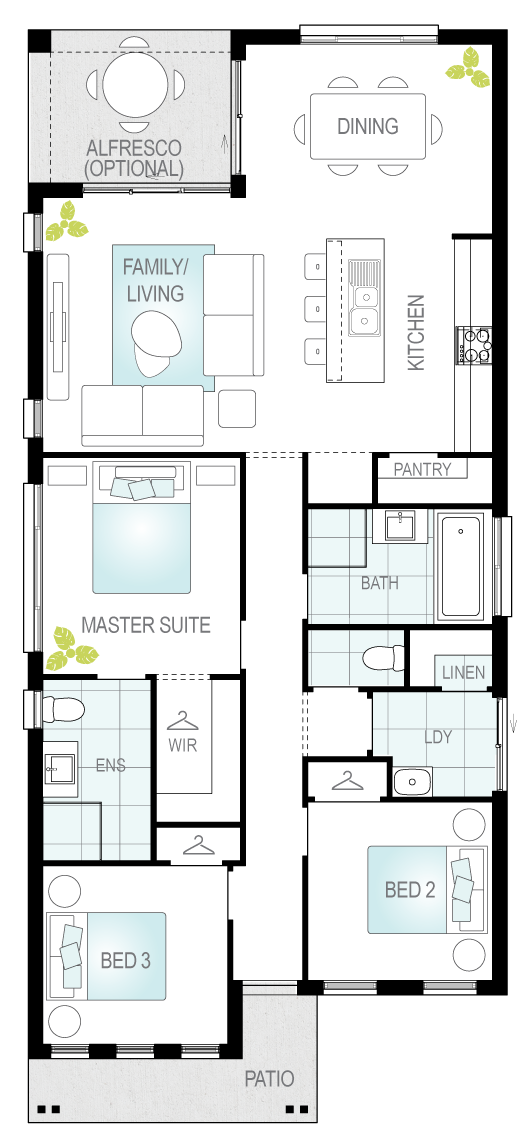 Lorenzo- Single Storey Floor Plan- McDonald Jones