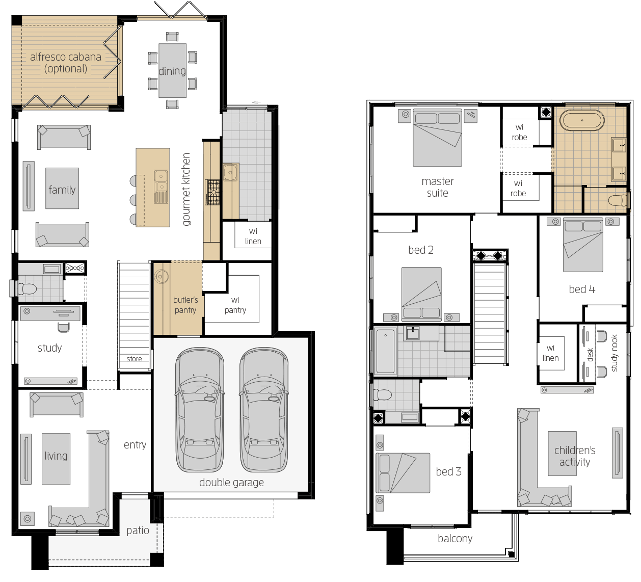 Saxonvale 33 Two- Two Storey Floor Plan Upgrade Saxonvale 33 Two- Two Storey Floor Plan Upgrade- McDonald Jones