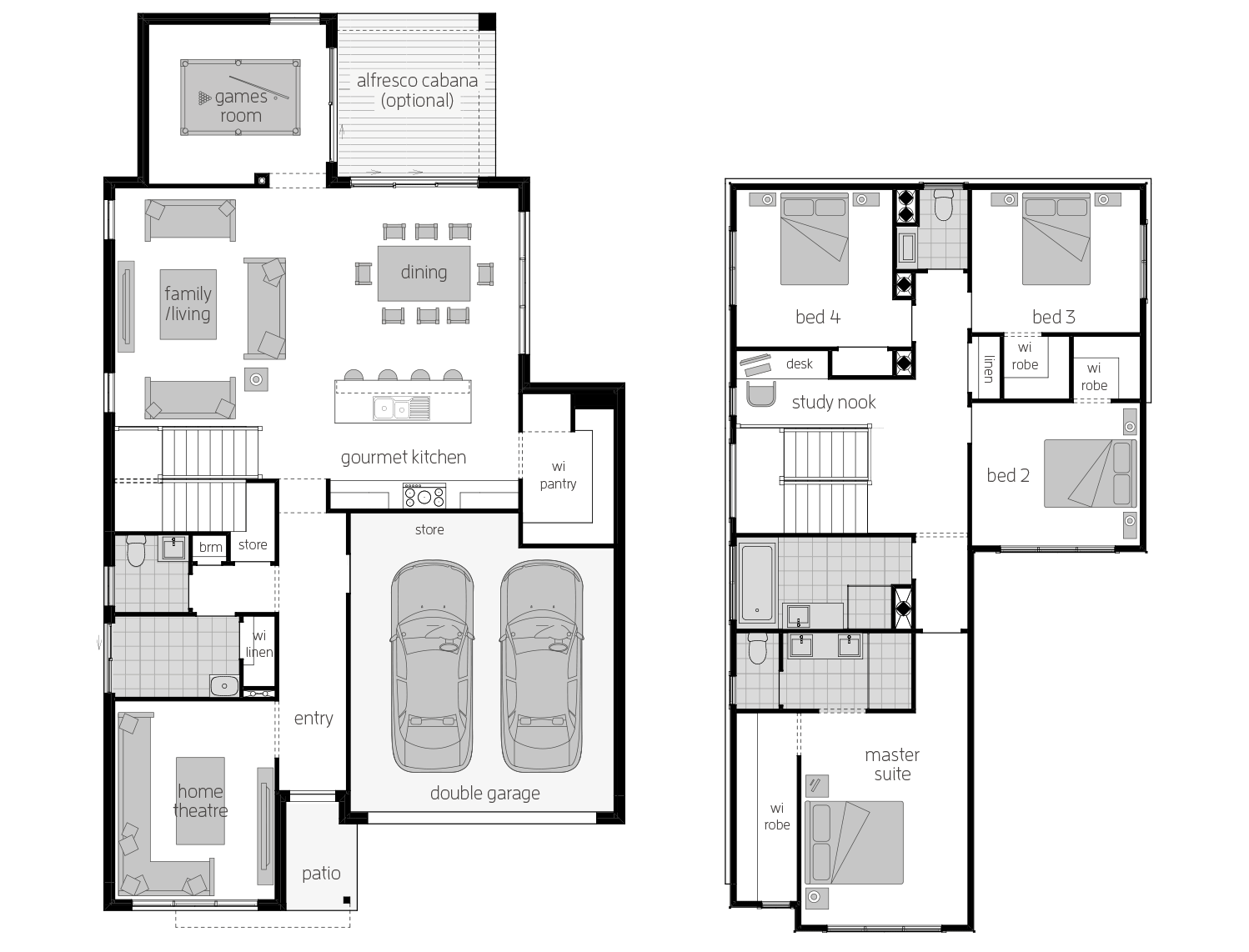 Sevilla 30- Two Storey Floor Plan Sevilla 30- Two Storey Floor Plan- McDonald Jones