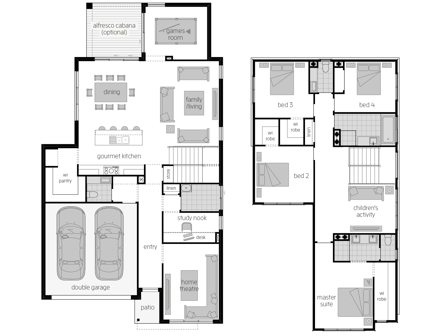 Sevilla 32- Two Storey Floor Plan Sevilla 32- Two Storey Floor Plan- McDonald Jones