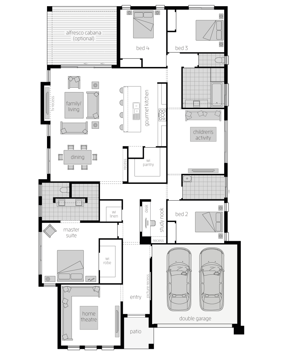 Floor Plan - Vanguard Floor Plan - Vanguard Home Design - Canberra - McDonald Jones