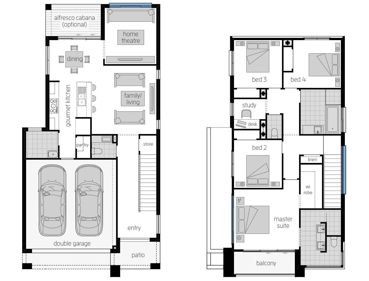 Whistler 25 Double Storey Floor Plan RHS Whistler 25 Double Storey Floor Plan RHS