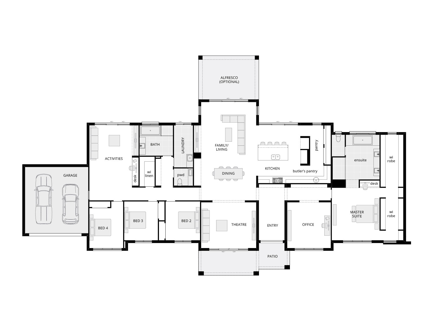 Hermitage Grande Encore luxury acreage house plan