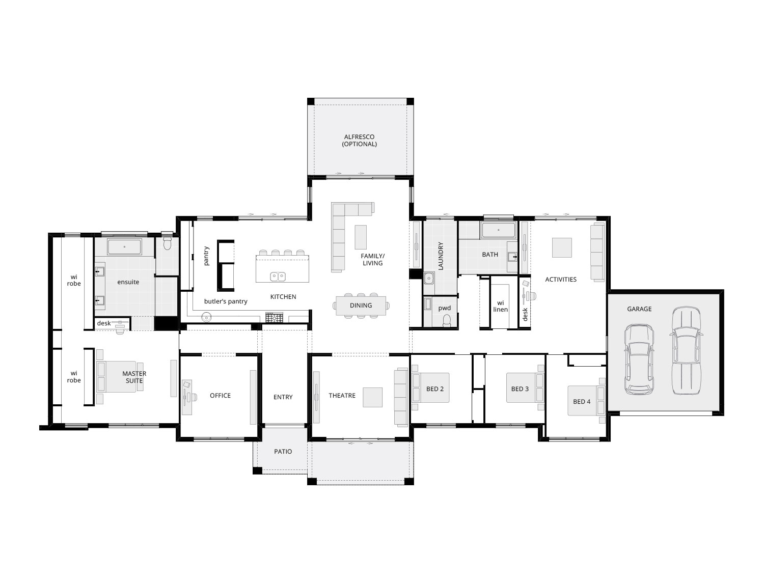 Hermitage Grande Encore luxury acreage house plan