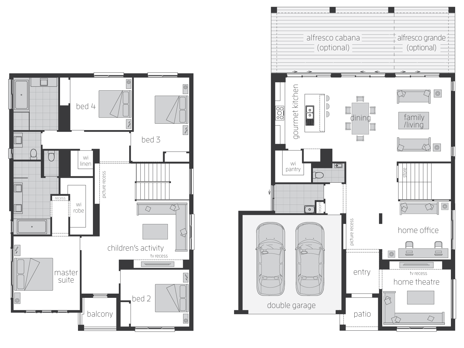 Floor Plan - Huntingdale - Two Storey Home - McDonald Jones